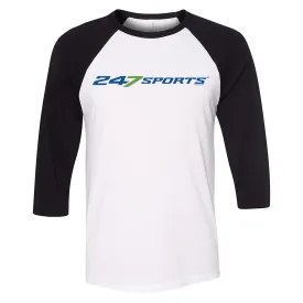247 Sports Logo 3/4 Sleeve Baseball T-Shirt