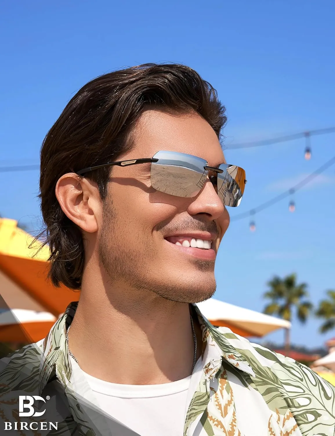 BIRCEN Polarized Sunglasses for Men - UV Protection Sports Sun Glasses Classic Black Shades for Driving Fishing