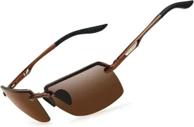 BIRCEN Polarized Sunglasses for Men - UV Protection Sports Sun Glasses Classic Black Shades for Driving Fishing