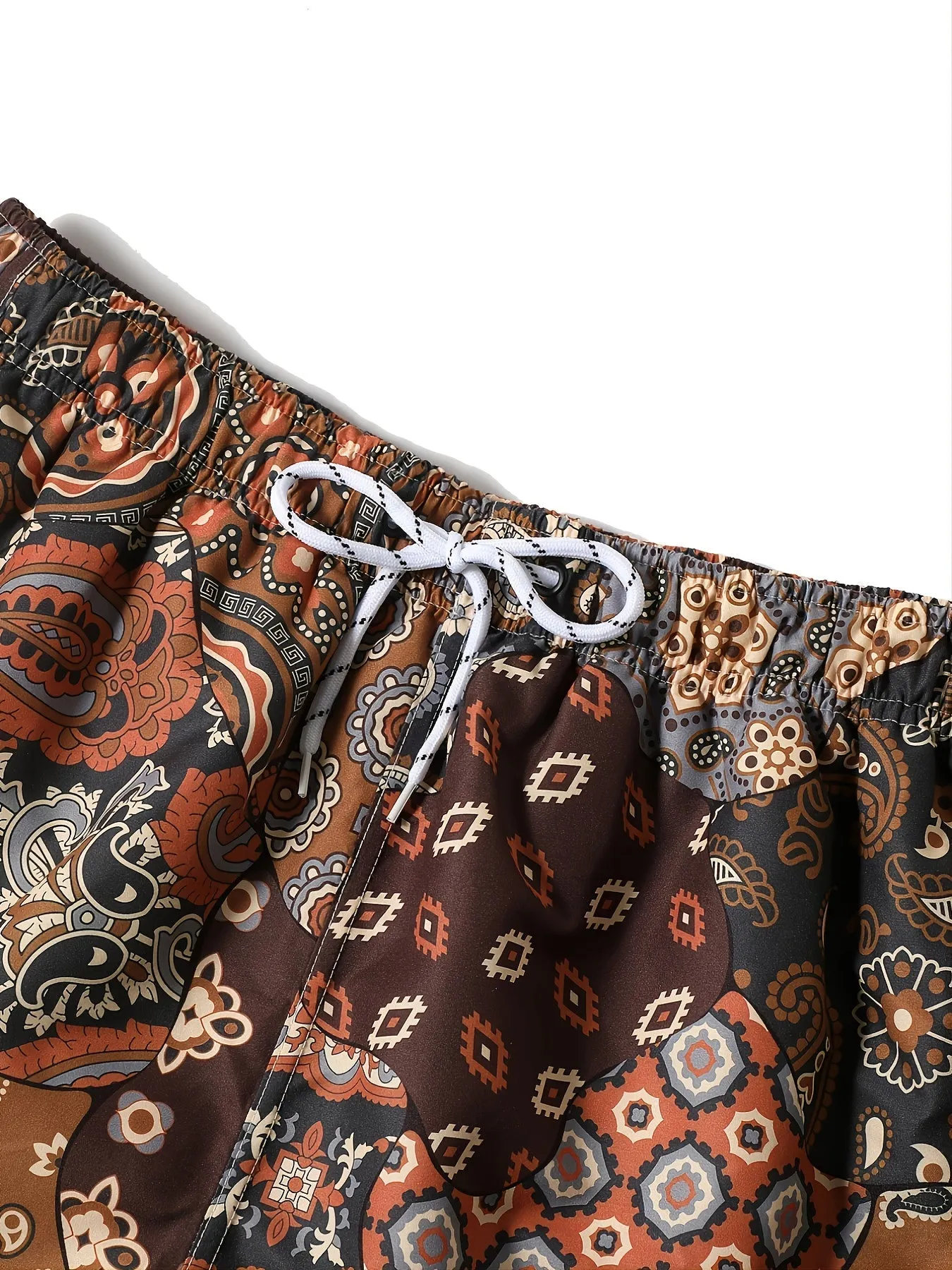 Men's Casual Simple Bohemian Style Colorful Sports Short Pants