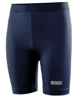 Navy - Rhino baselayer shorts - juniors