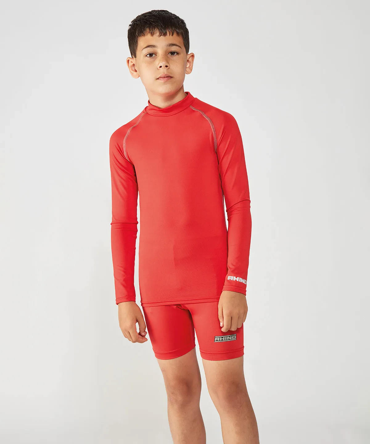 Navy - Rhino baselayer shorts - juniors