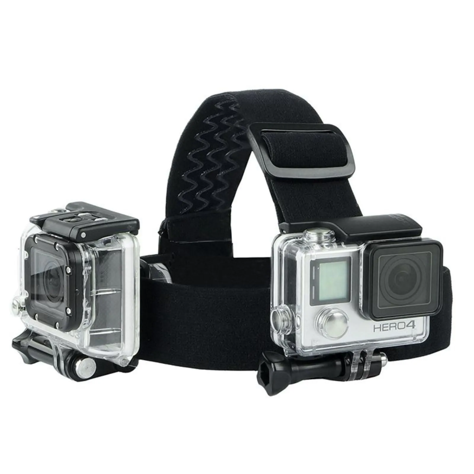 Replacement Head & Backpack Mount Bundle for GoPro Hero 10, Hero 9, Hero 8, Hero 7, SJCAM, YI DJI Osmo Action Cameras