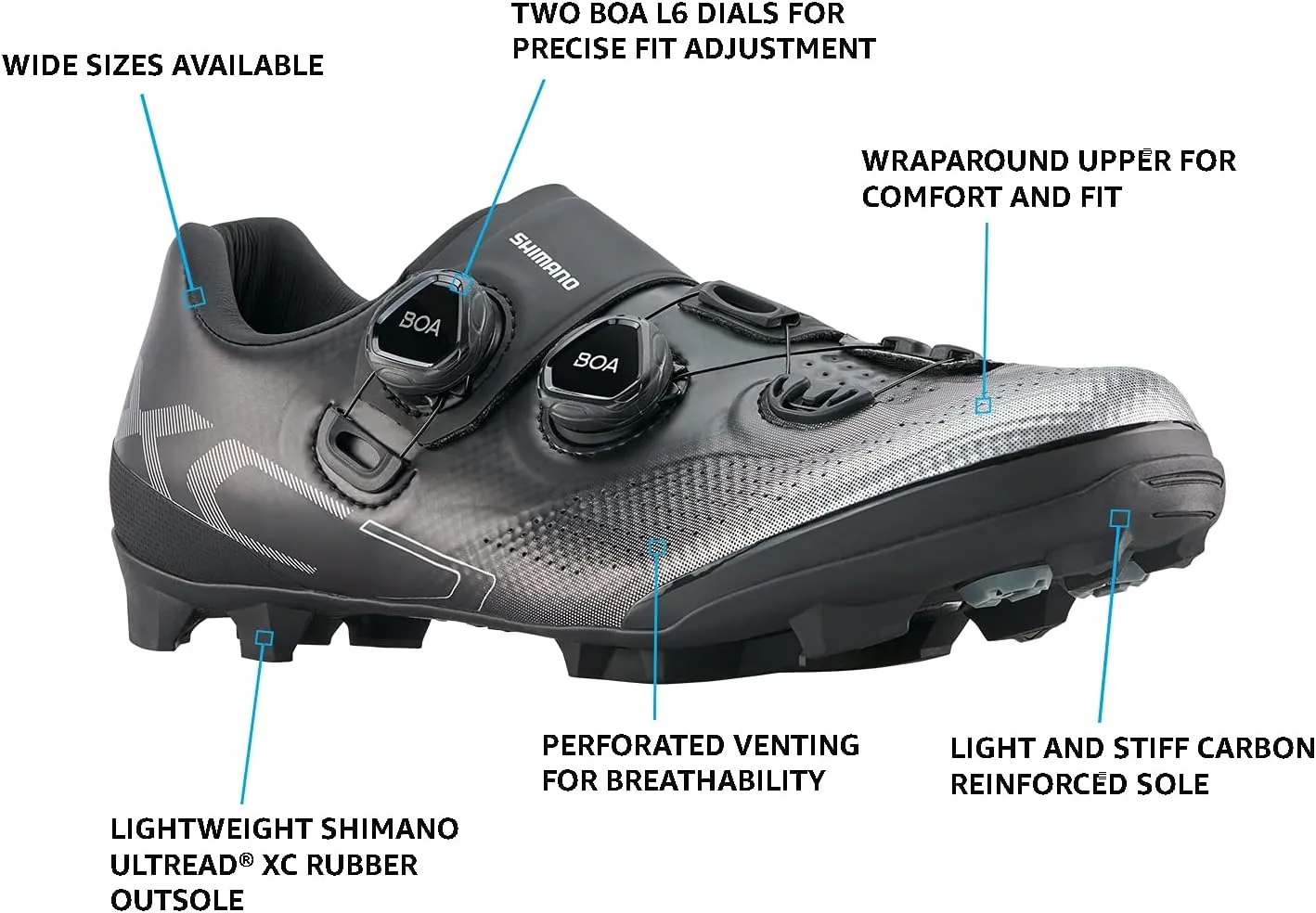 SHIMANO SH-XC702 Competition-Level Men's Off-Road Racing Shoe
