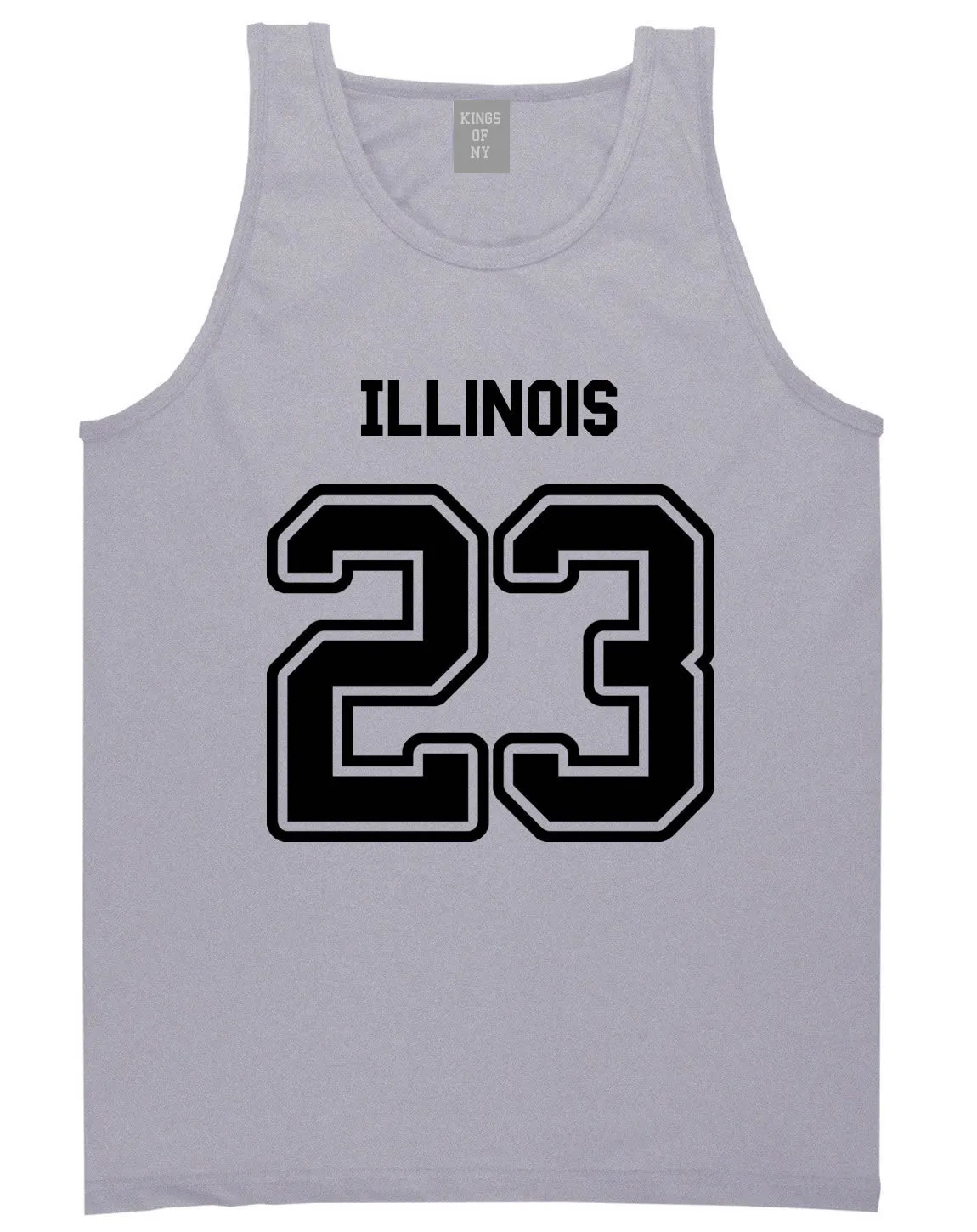 Sport Style Illinois 23 Team State Jersey Mens Tank Top