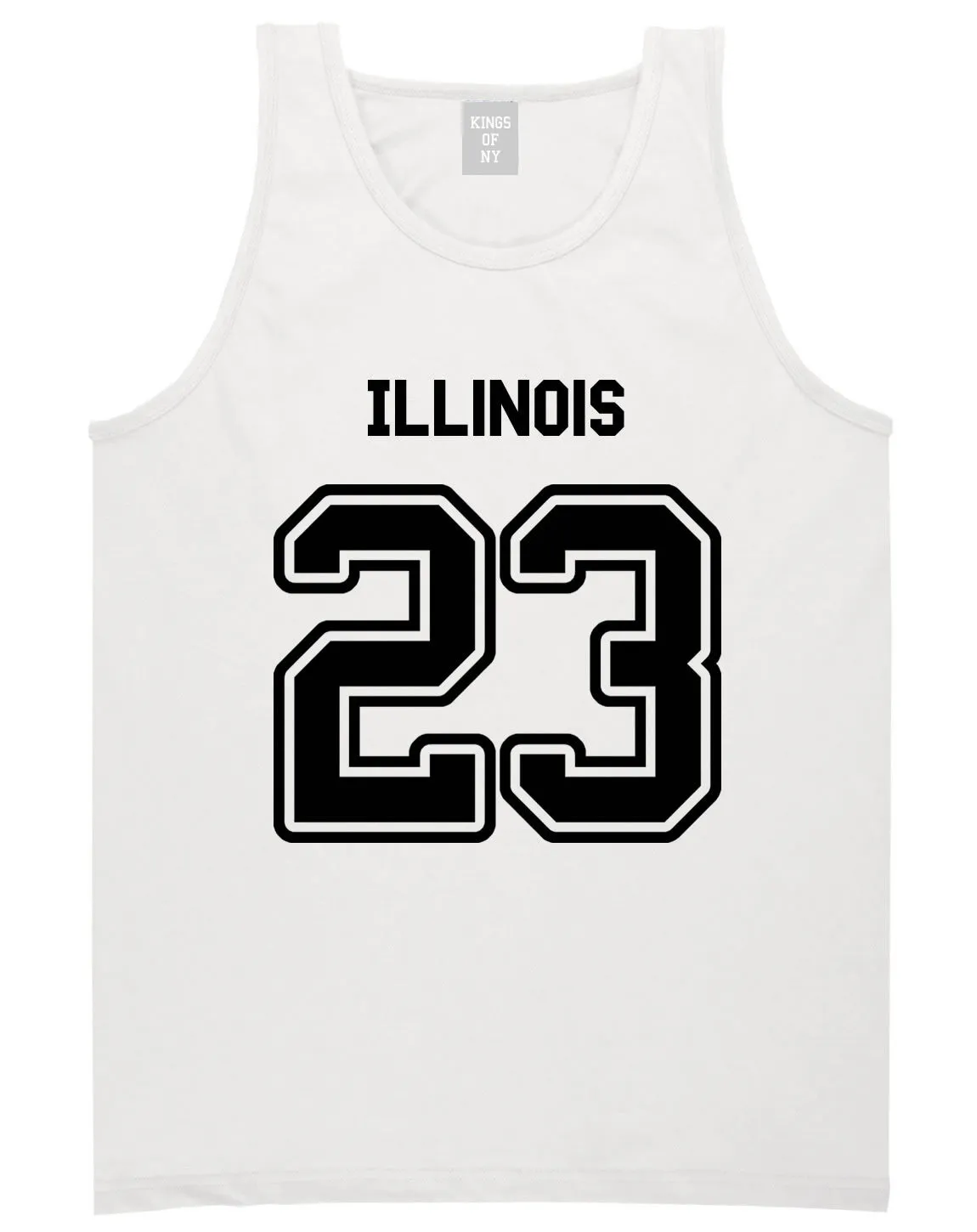 Sport Style Illinois 23 Team State Jersey Mens Tank Top
