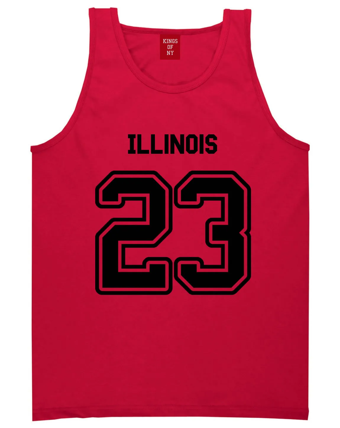 Sport Style Illinois 23 Team State Jersey Mens Tank Top