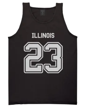 Sport Style Illinois 23 Team State Jersey Mens Tank Top