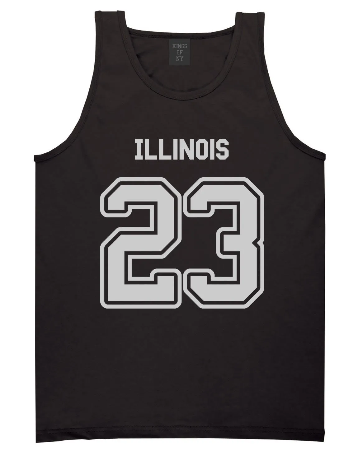 Sport Style Illinois 23 Team State Jersey Mens Tank Top