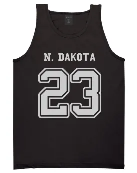 Sport Style North Dakota 23 Team State Jersey Mens Tank Top