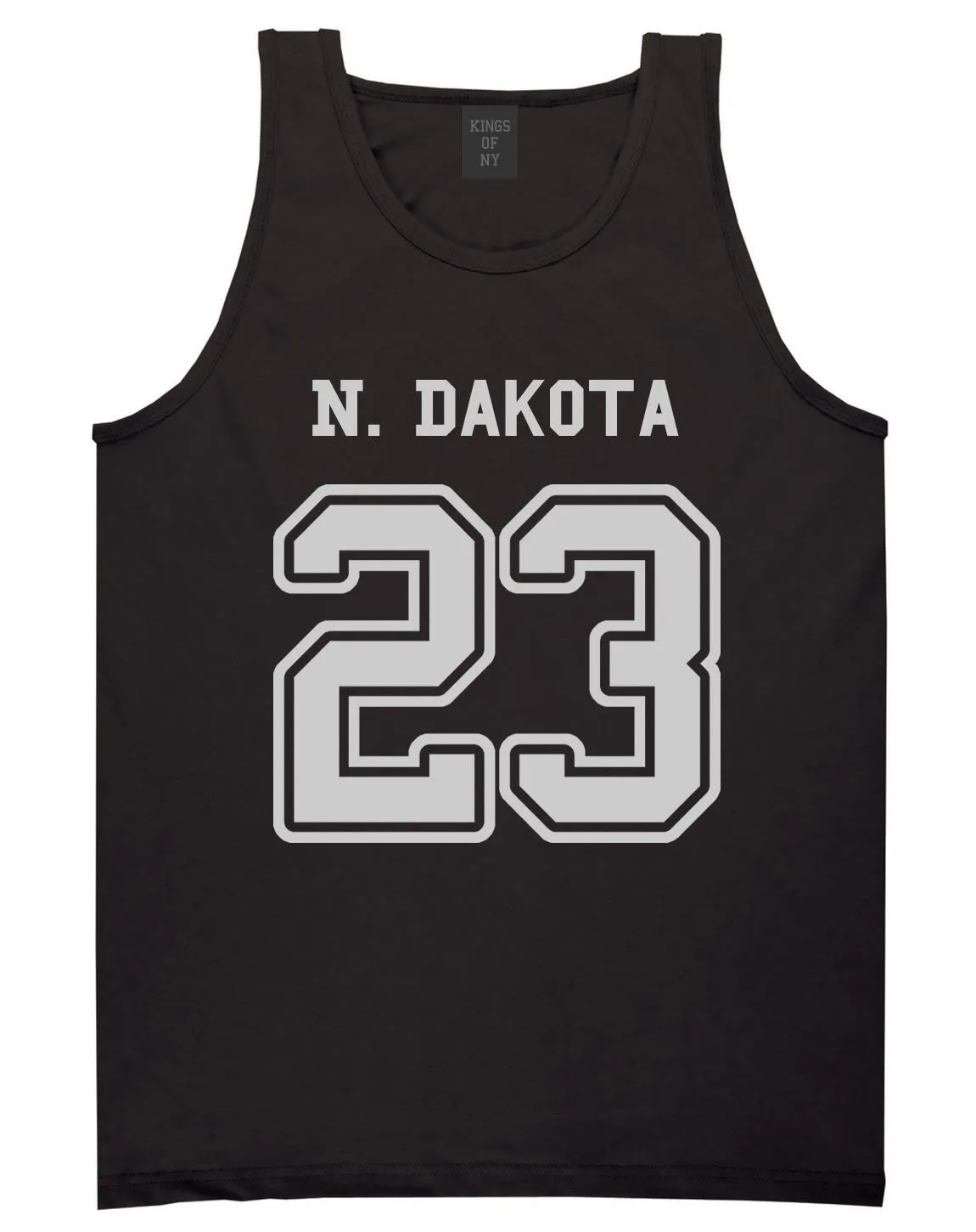 Sport Style North Dakota 23 Team State Jersey Mens Tank Top
