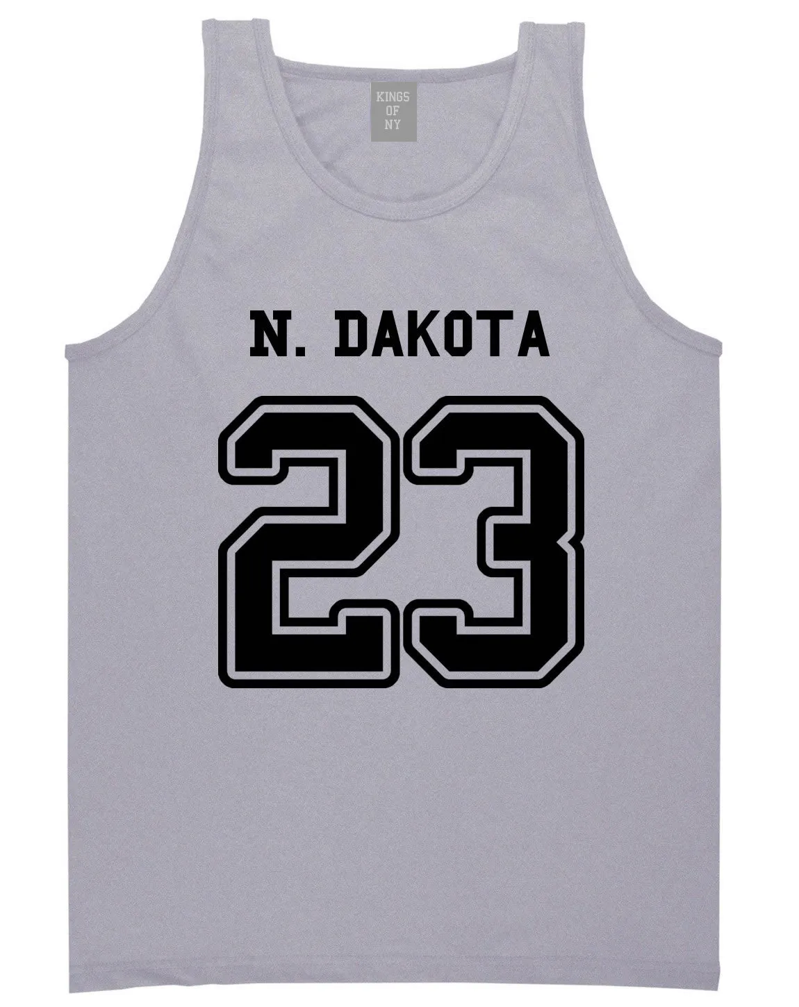 Sport Style North Dakota 23 Team State Jersey Mens Tank Top