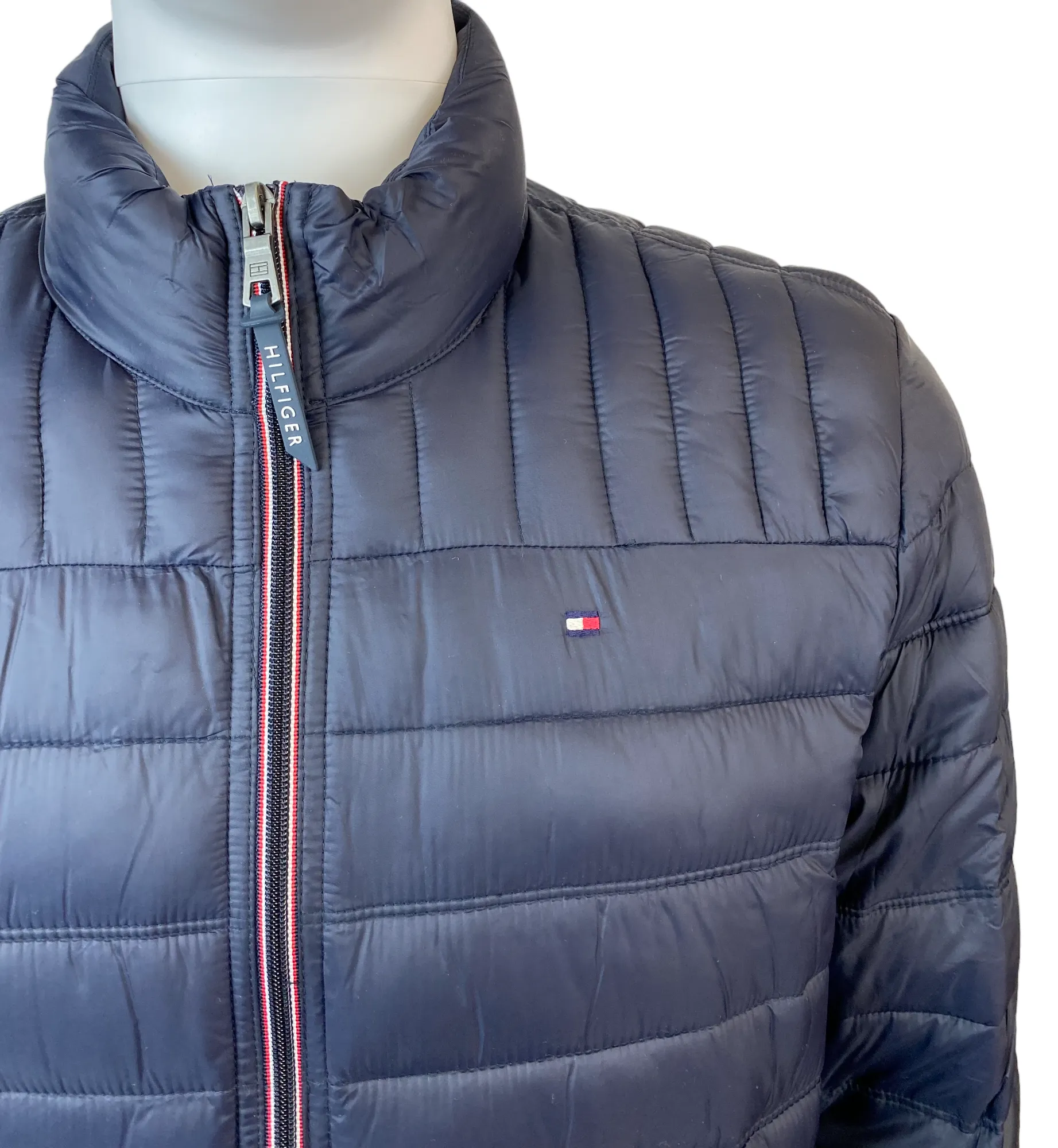 Tommy Hilfiger Mens Quilted Nylon Packable Winter Jacket - 150AN796
