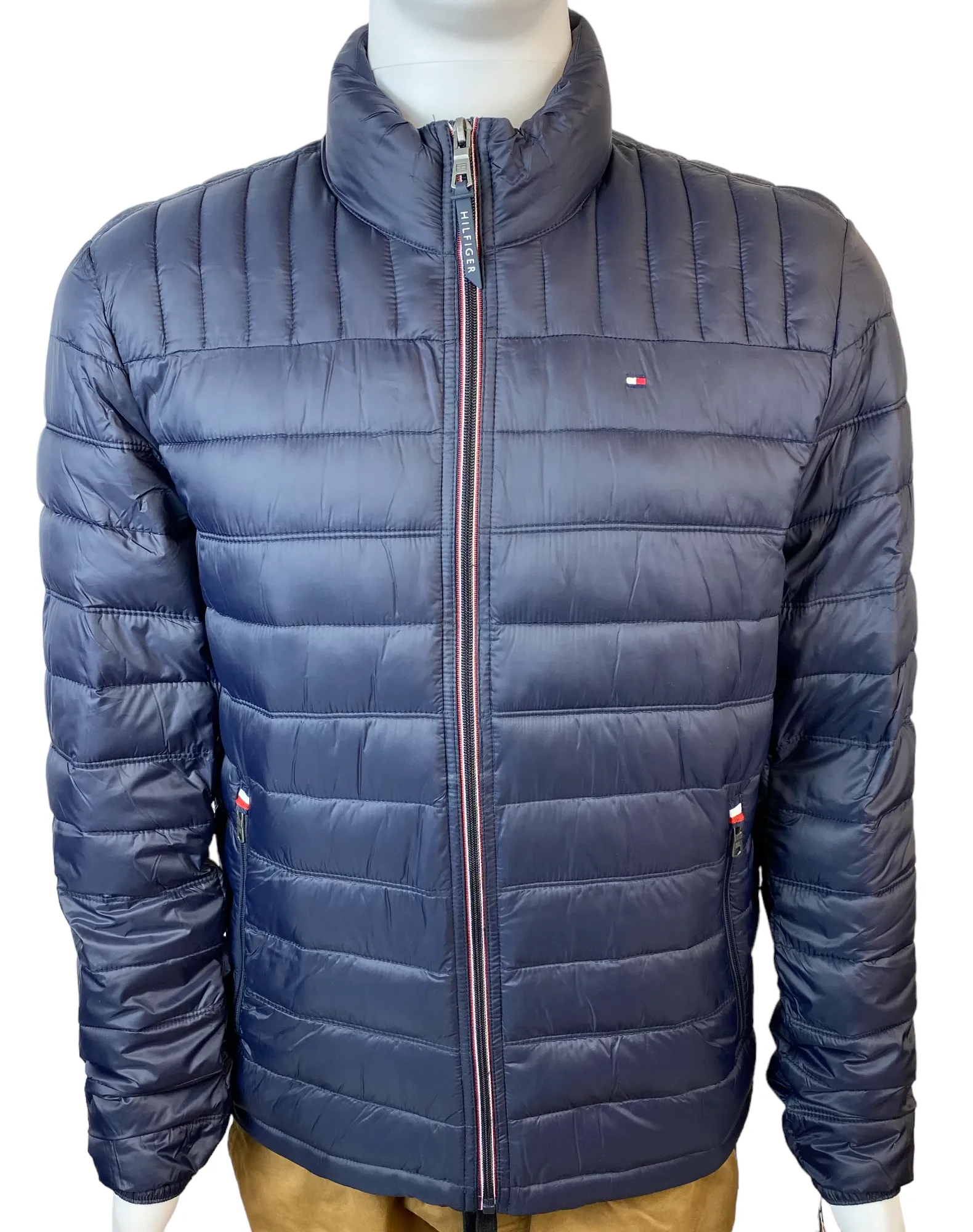 Tommy Hilfiger Mens Quilted Nylon Packable Winter Jacket - 150AN796