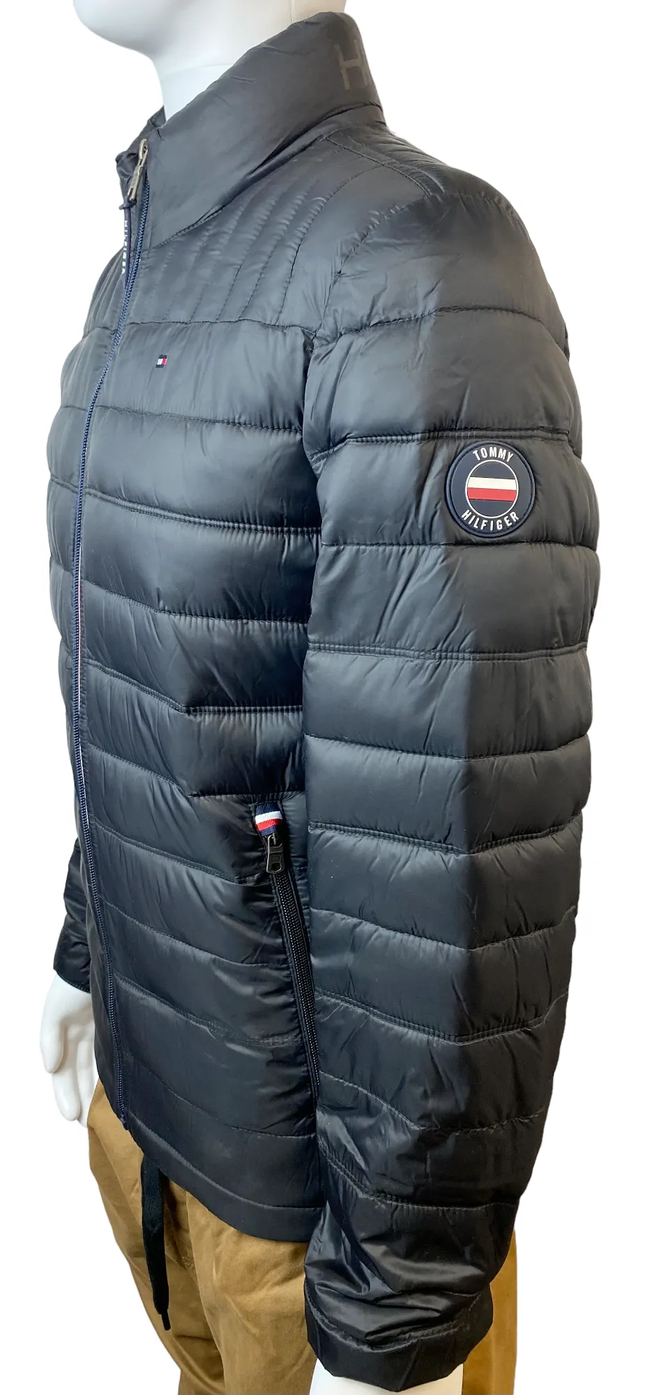 Tommy Hilfiger Mens Quilted Nylon Packable Winter Jacket - 150AN796