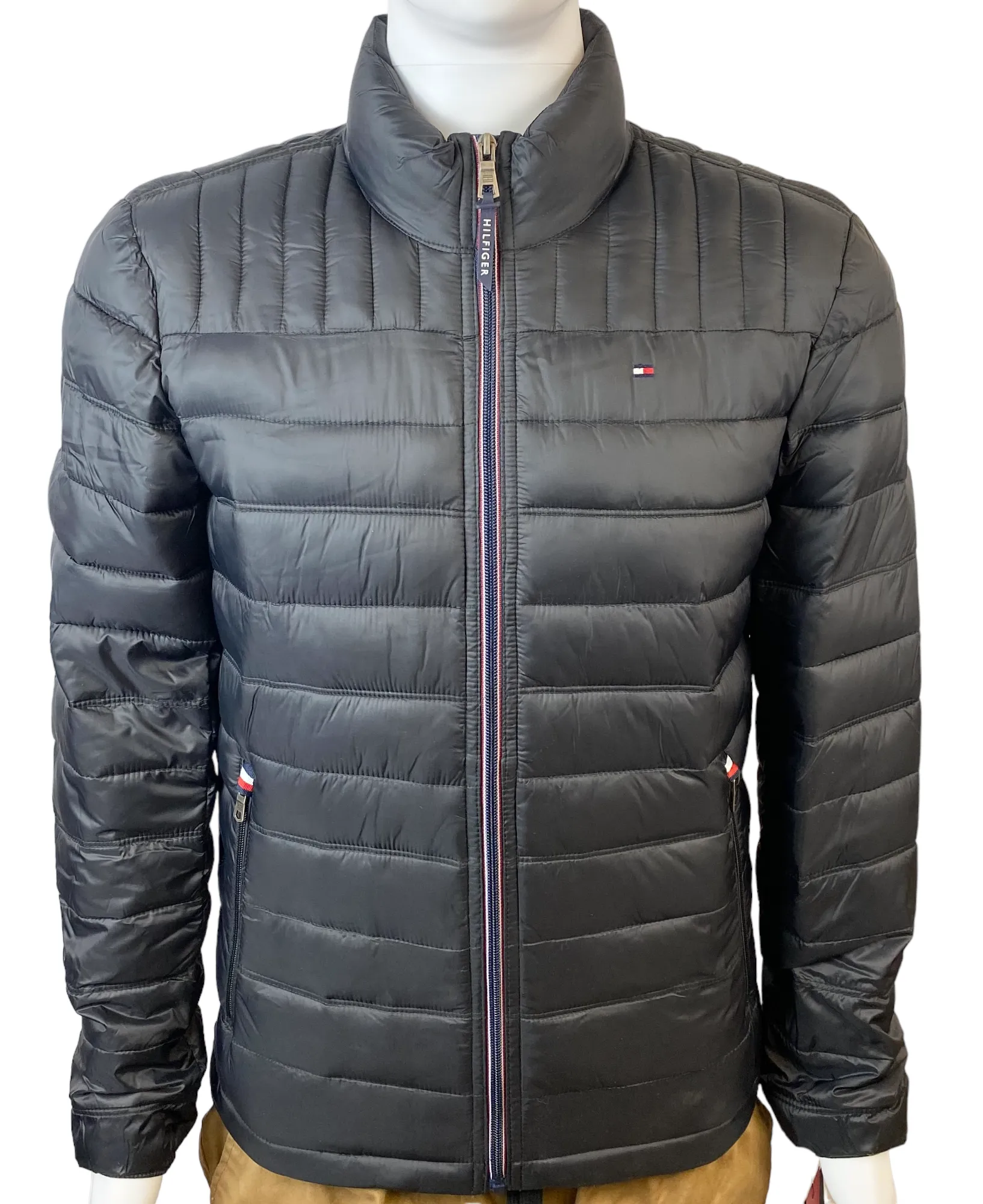 Tommy Hilfiger Mens Quilted Nylon Packable Winter Jacket - 150AN796
