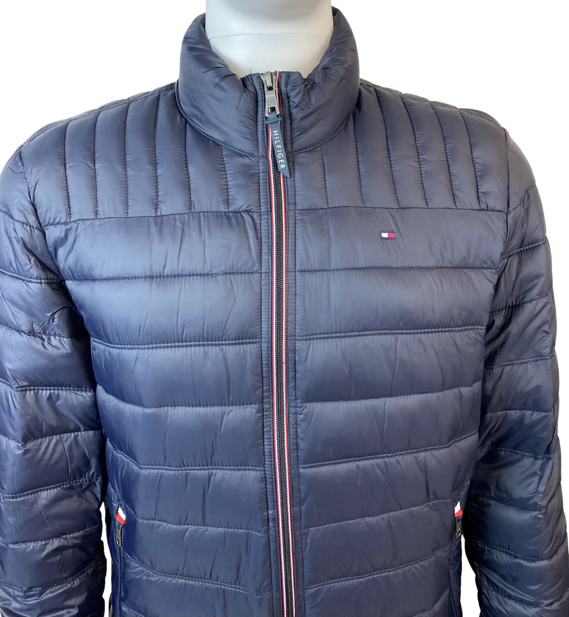 Tommy Hilfiger Mens Quilted Nylon Packable Winter Jacket - 150AN796